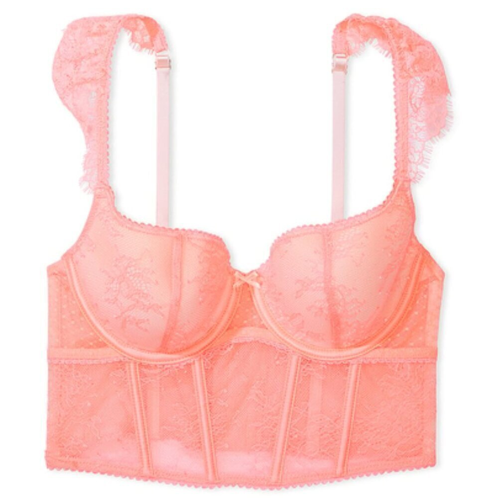 New! Victoria’s Secret Dream Angels Lace Cap-Sleeve Corset Top 10464